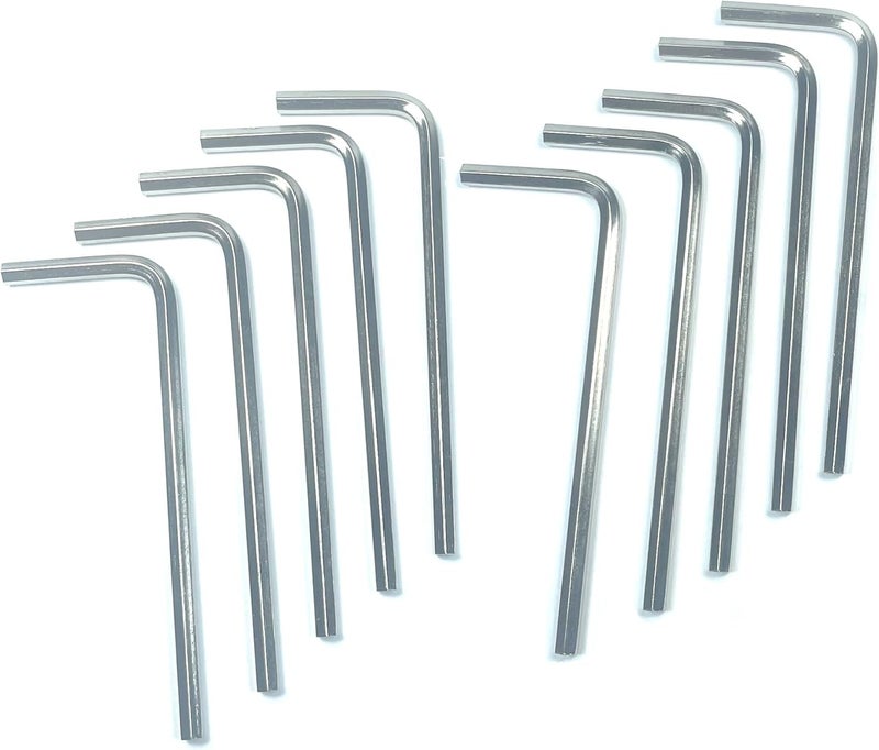 ZDingTech 10pcs 3/32 Allen Wrench sets,3/32" Hex Key Wrench set,allen key Door Key L Shaped hex wrench set with Long Arm. - Image 1